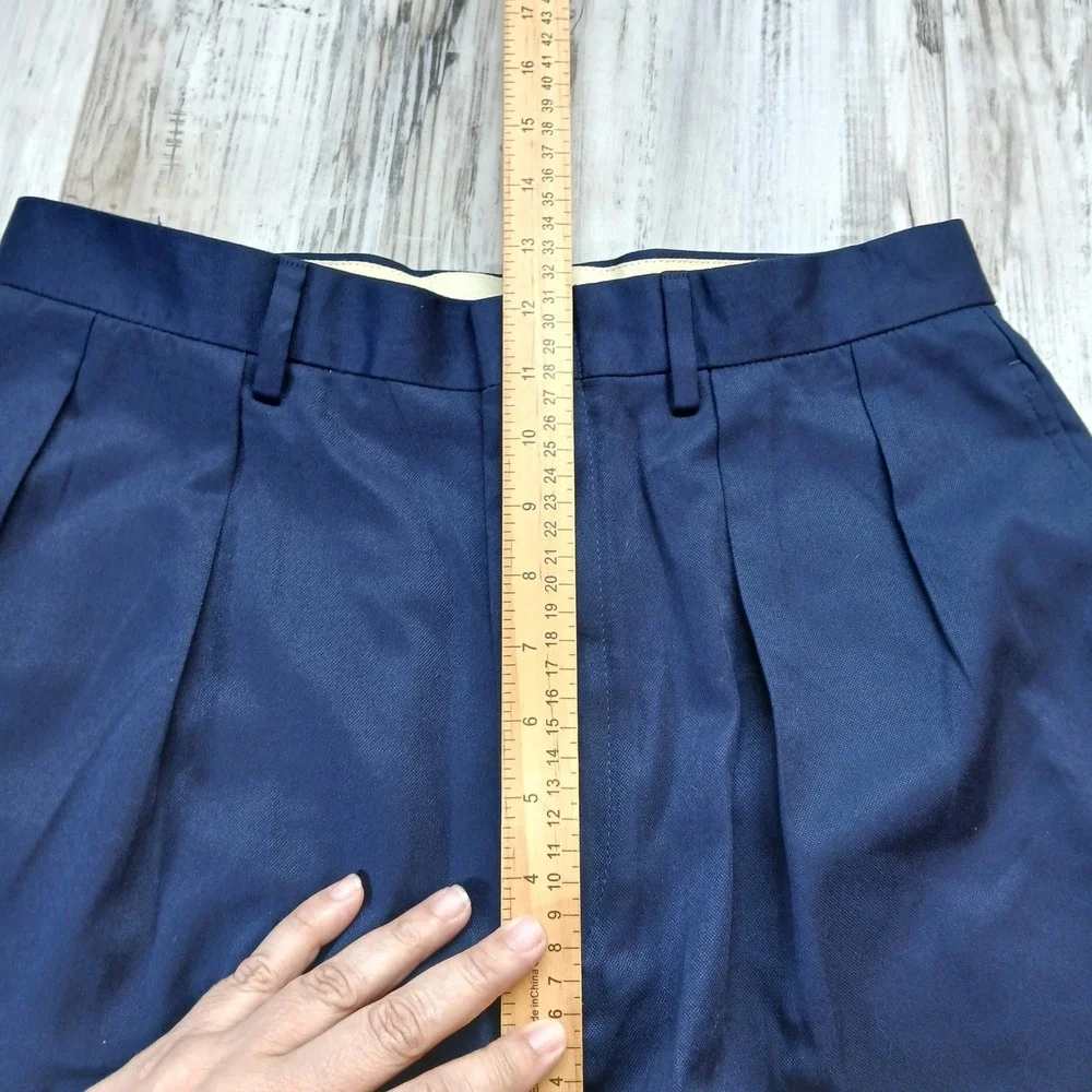 Polo Golf Ralph Lauren Mens Navy Blue Pleated Shorts Size 32 Polyester 5835323LS